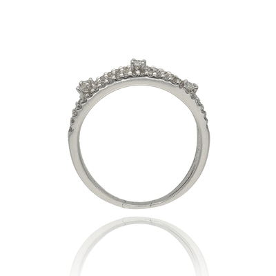 Fehér arany gyűrű 51-es méret (B2121_3I)